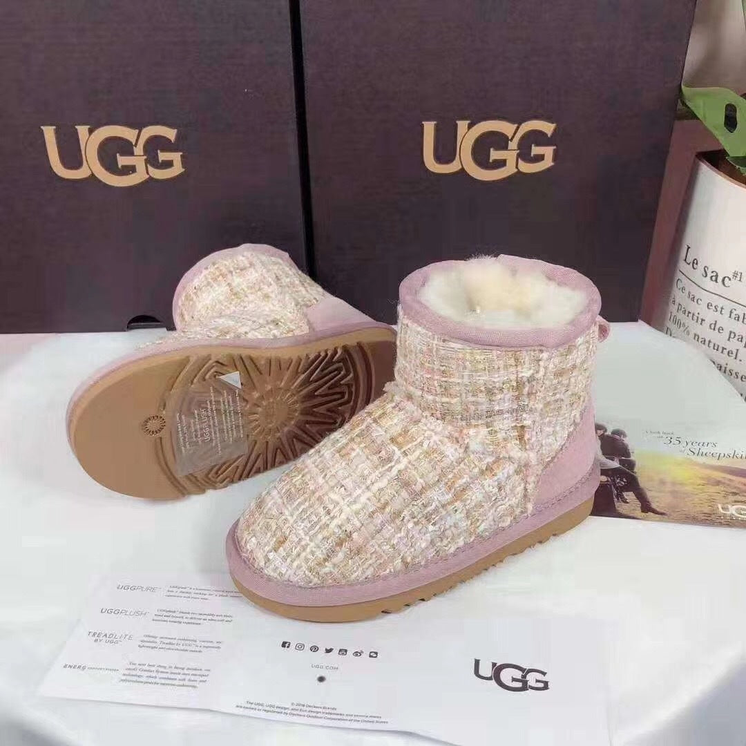 Kids' Pink Winter Boots | Chic Style 5854