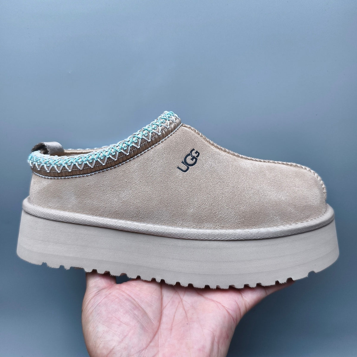 Beige Boho-Inspired Platform Casual Shoes | Style 2553 / 2130