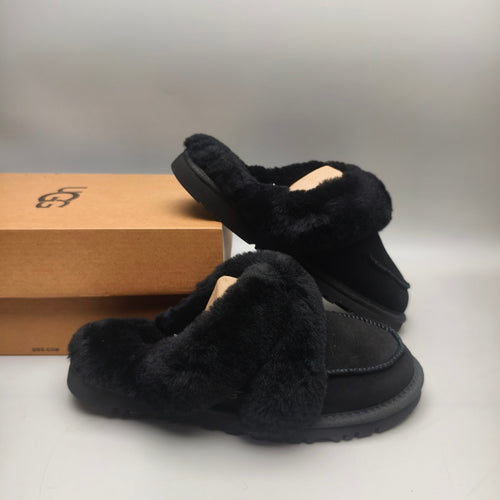 Black Casual Indoor Slippers | Style 4571