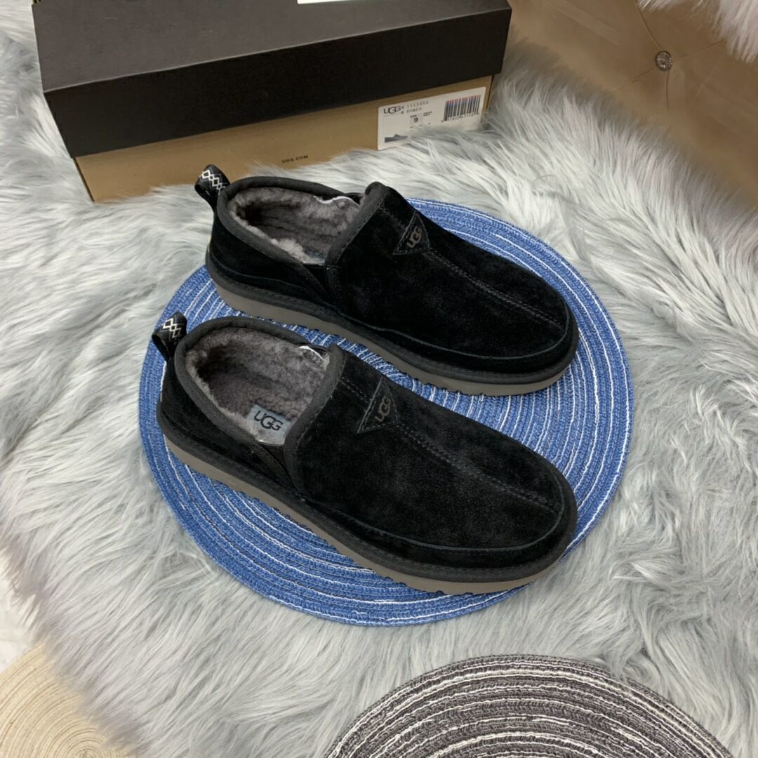 Black Men's Low-Top Slip-On Casual Shoes | Style 3455