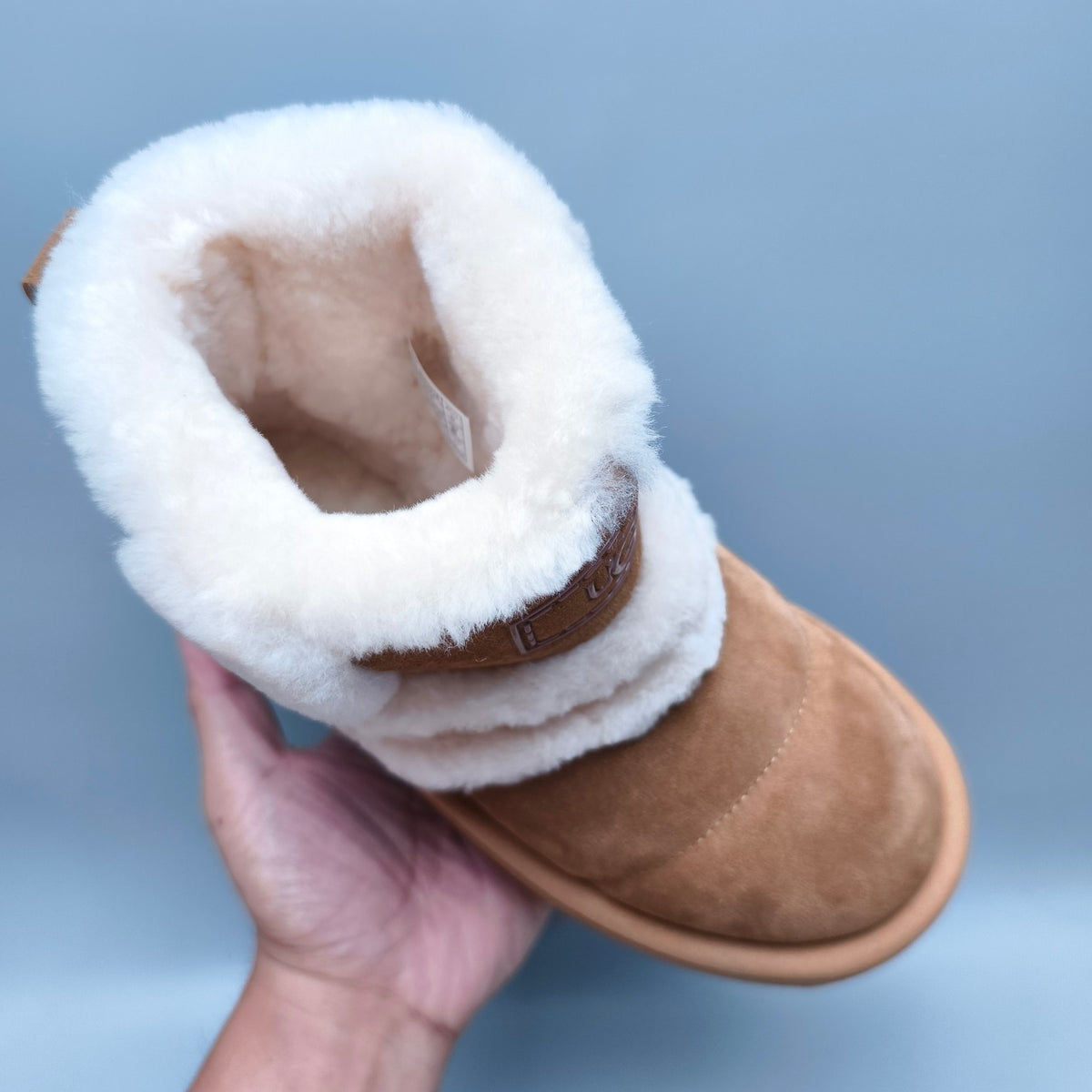 Chestnut Mid-Top Casual Shoes with Caterpillar-Inspired Platform Sole | Style 3316