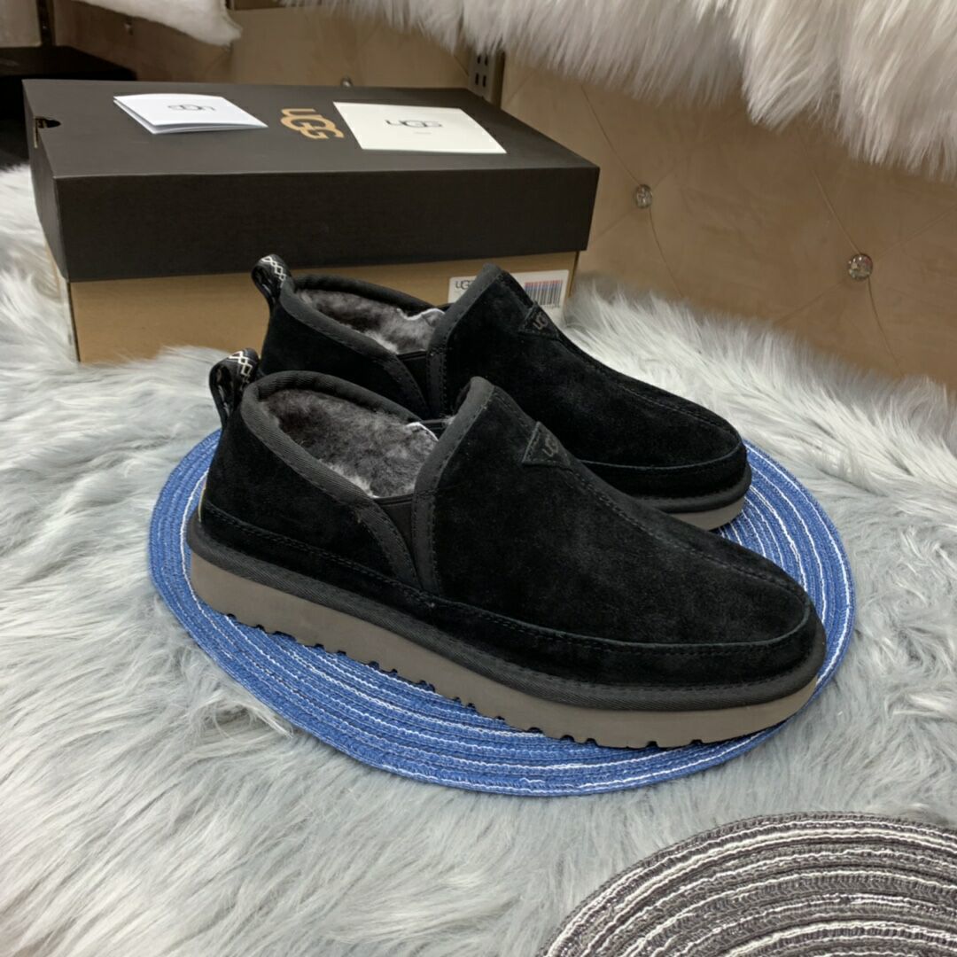 Black Men's Low-Top Slip-On Casual Shoes | Style 3455