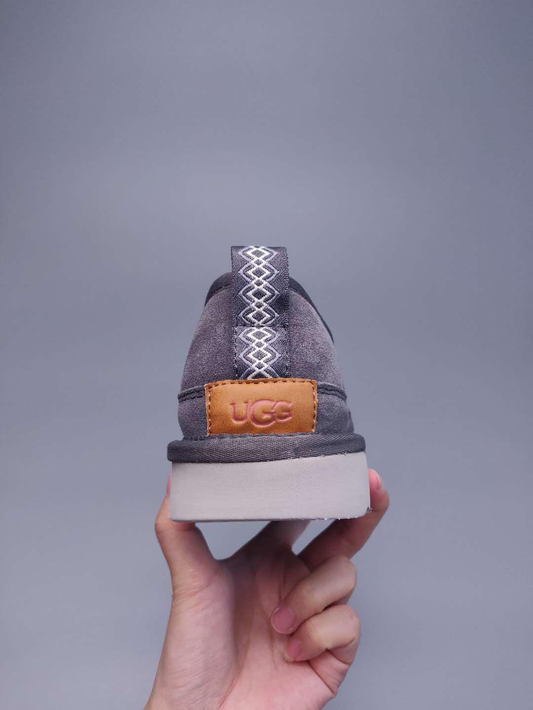 Gray Men's Low-Top Slip-On Casual Shoes | Style 3455
