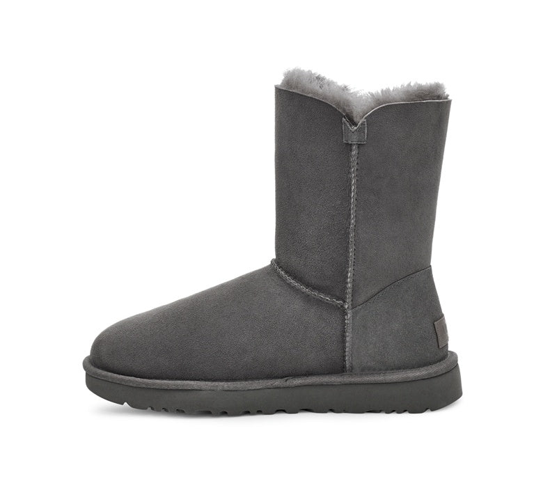 Gray Side-Zip Mid-Calf Boots | Style 2480