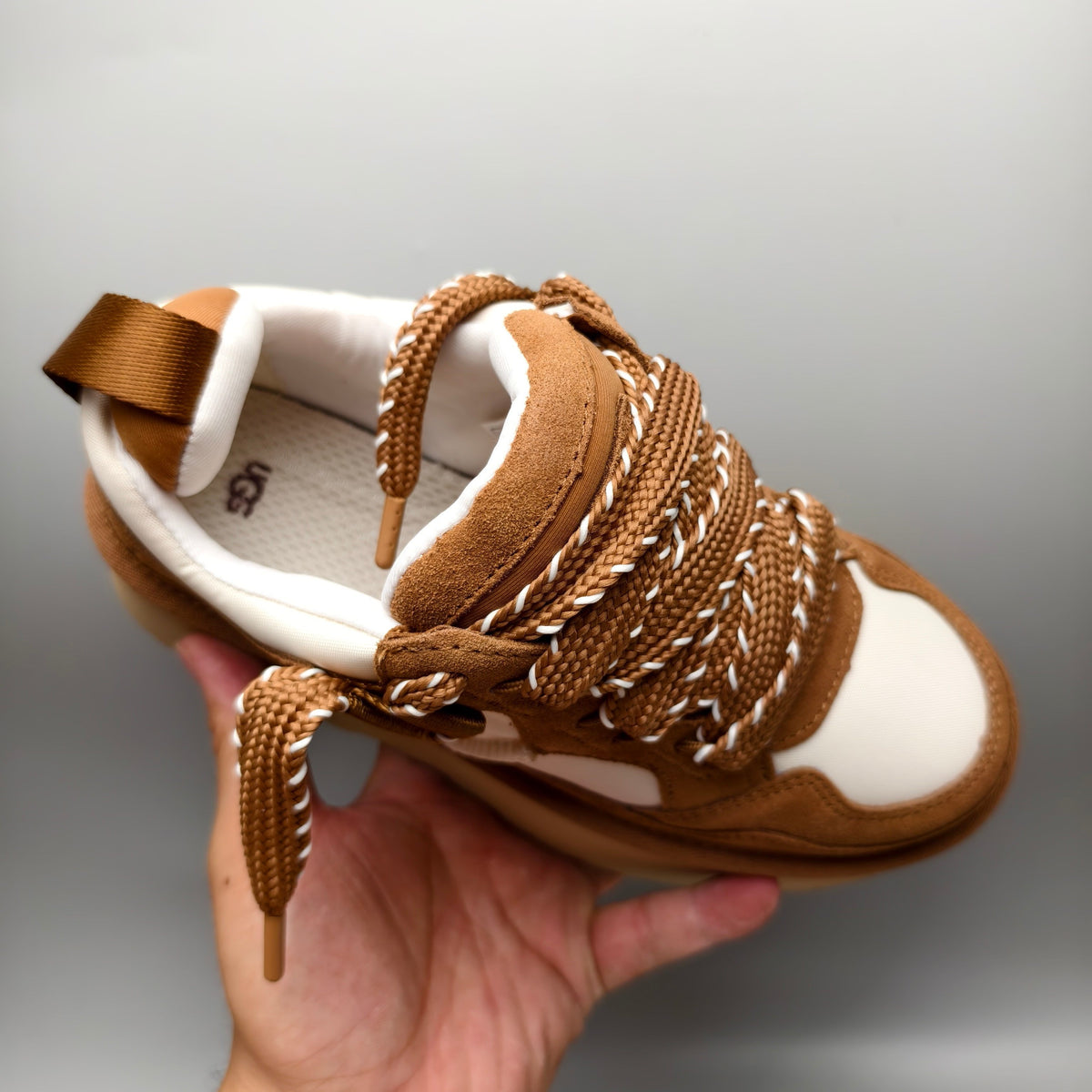 Chestnut Chunky Platform Lace-Up Sneakers | Style 1541