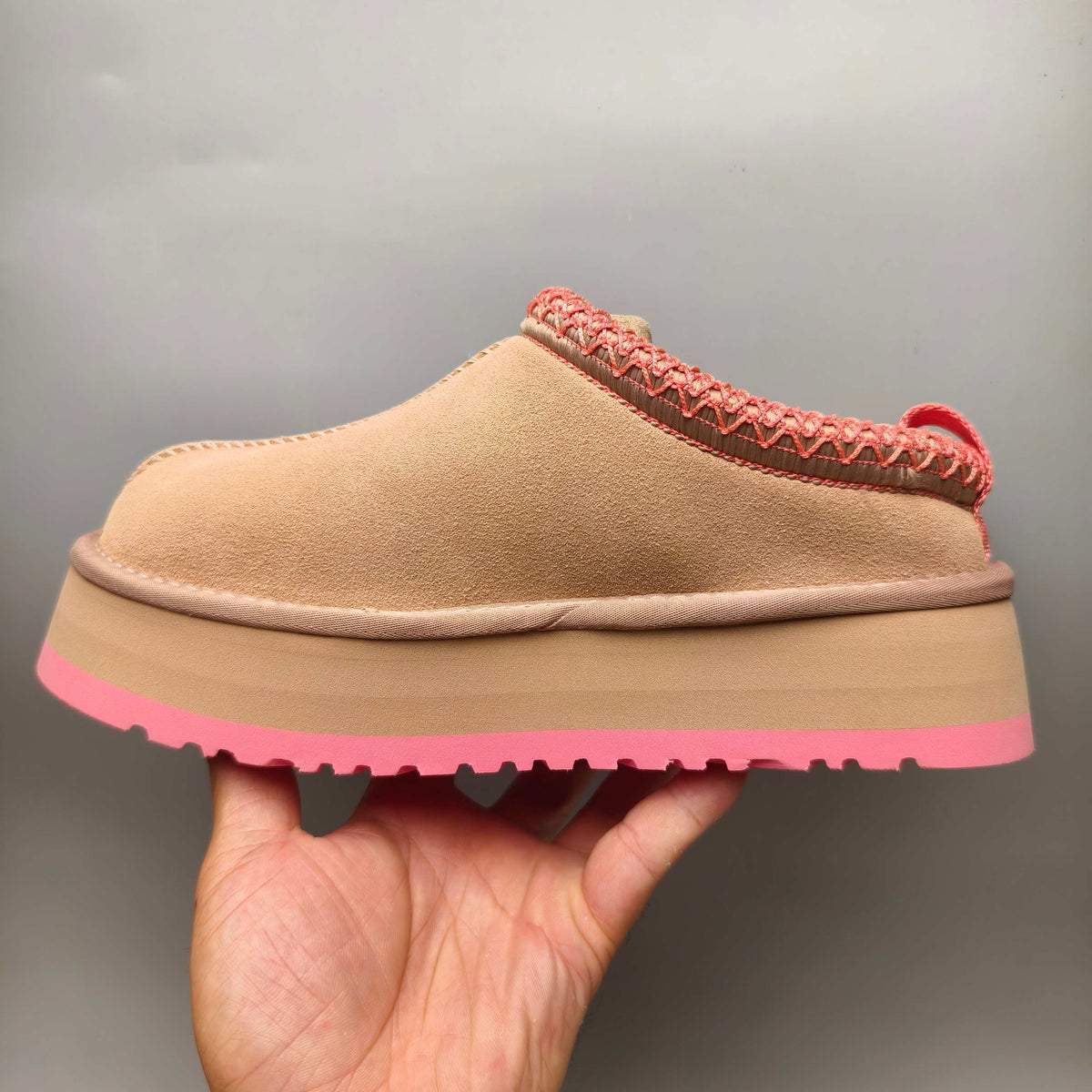 Pink Boho-Inspired Platform Casual Shoes | Style 2553 / 2130