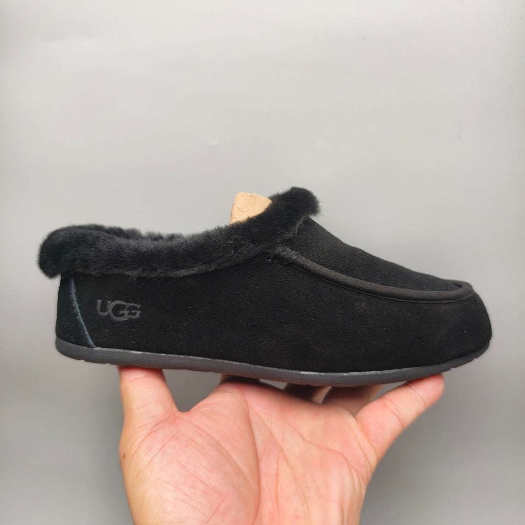 Black Slip-On House Shoes | Style 1391