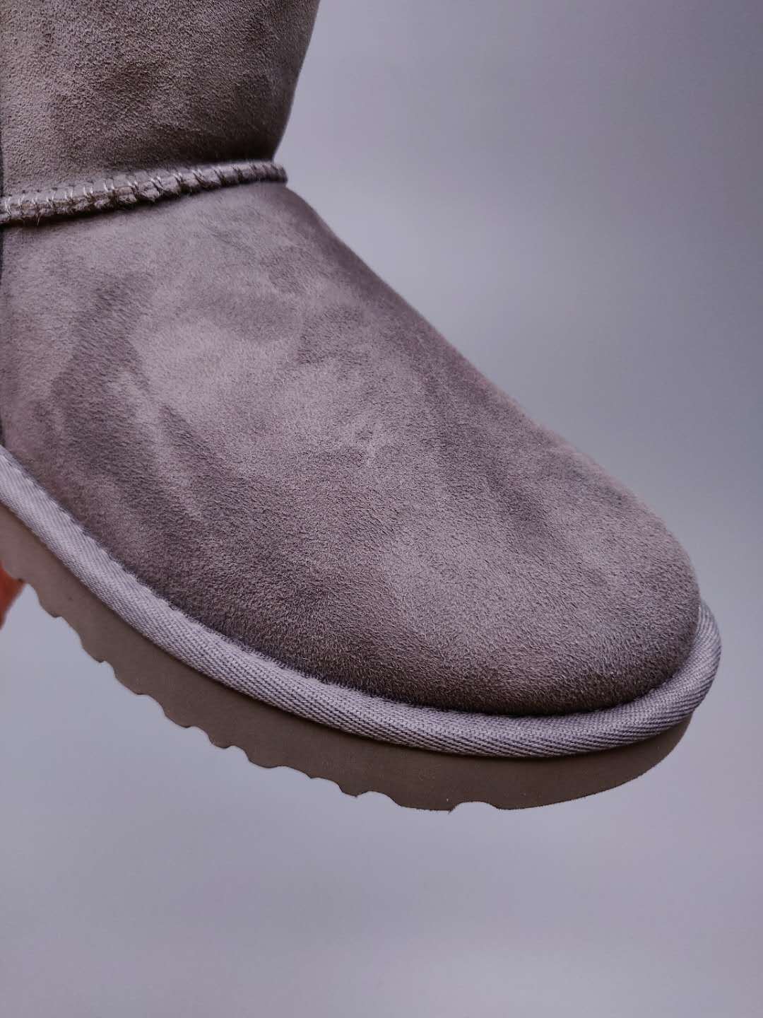 Gray Side-Zip Mid-Calf Boots | Style 2480