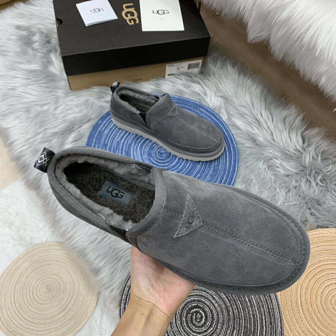 Gray Men's Low-Top Slip-On Casual Shoes | Style 3455