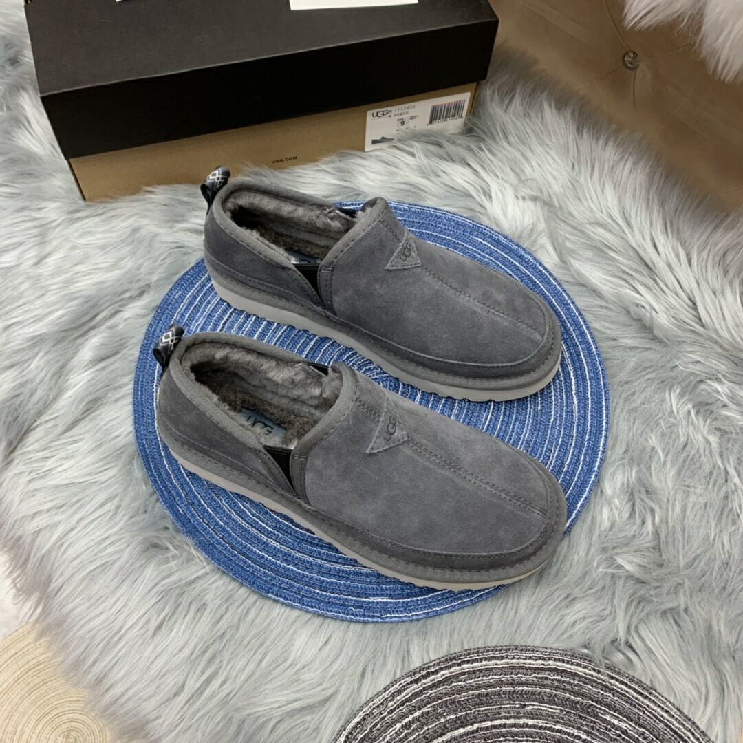 Gray Men's Low-Top Slip-On Casual Shoes | Style 3455