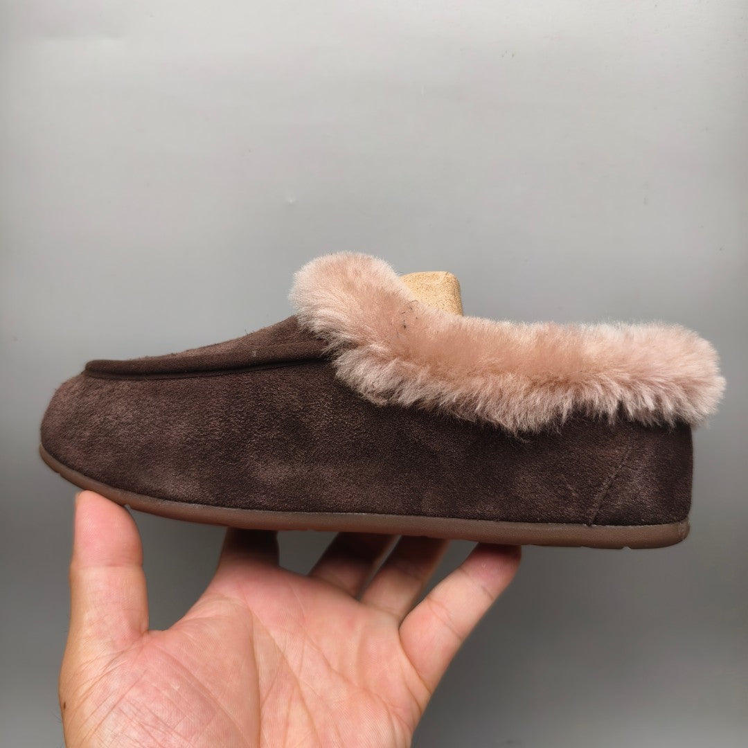Chocolate Brown Slip-On House Shoes | Style 1391